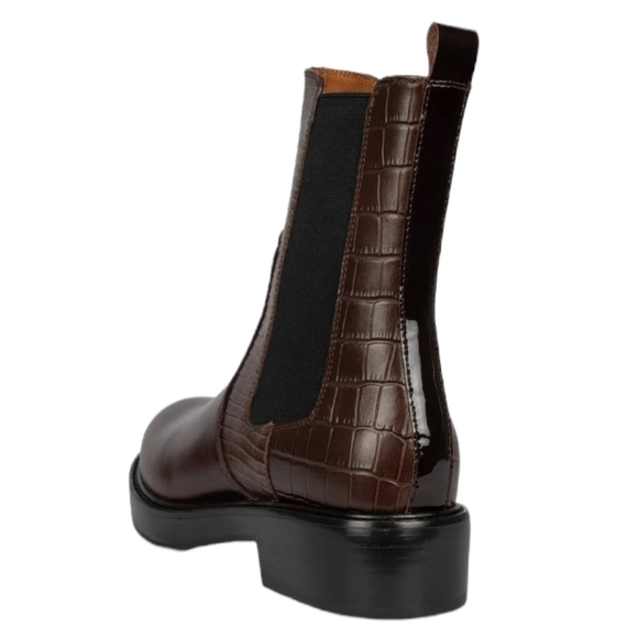 NEW Jeffrey Campbell Edmond High Top Western Womens Leather Booties shoes - Picture 2 of 16